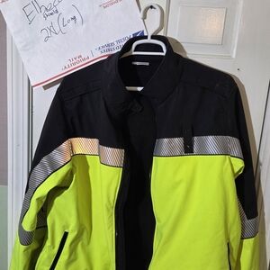 Men's Black and Yellow Performance Jacket Elbeco Police Jacket